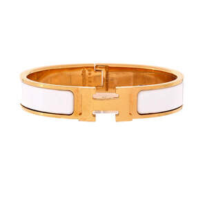 Hermes Narrow Clic H Bracelet Enamel